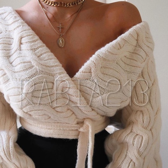 ZARA CABLE-KNIT JACKET - Picture 6 of 15